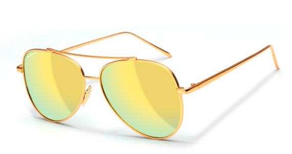 AVIATORE SMALL WITH GOLD POLARIZED LENSES