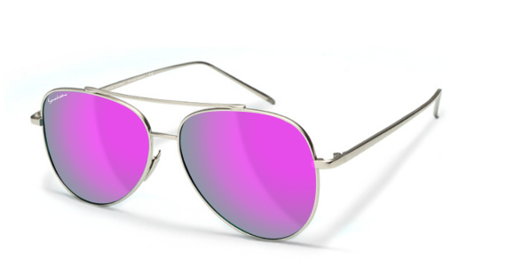 AVIATORE SMALL WITH VIOLETTE POLARIZED LENSES