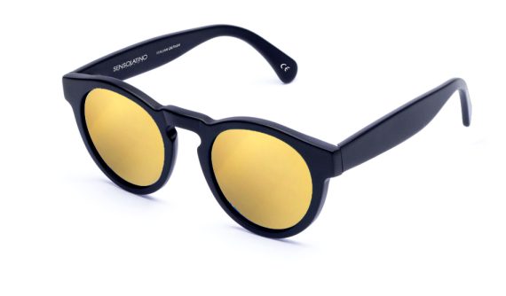 LONDON WITH GOLD MIRRORED POLARIZED LENSES