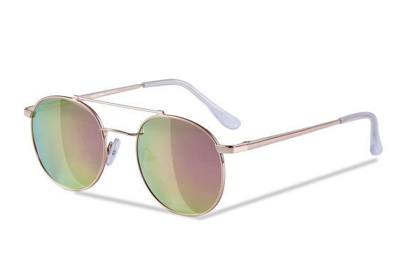 SENSOLATINO SERIES PARO ROSE GOLD FRAME WITH PINK POLARIZED MIRRORED LENSES